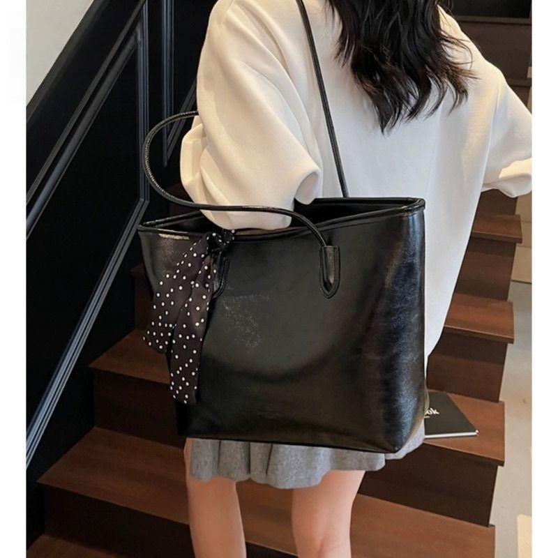 MCHNA KTCC foreign silk scarf large capacity tote bag large bag new trendy fashion shoulder bag commuter bag