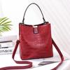 Retro Casual Alligator Handbags Women Crocodile Pattern Messenger Bag Lady Shoulder Crossbody Bag Female Purse Bucket Bags KTY