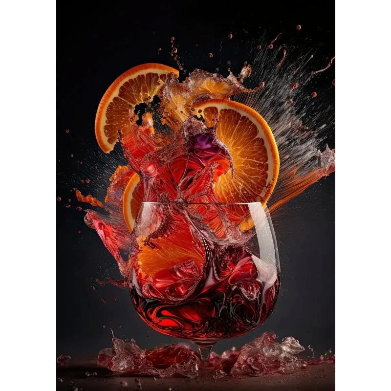 Cocktail Explosion poster Fruit Cocktail Don't Trust Bar Minimalist Print Canvas Painting for Living Room Modern Home Decor
