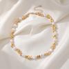 European and American Baroque irregular imitation pearl beaded necklace choker simple ins star fringed necklace