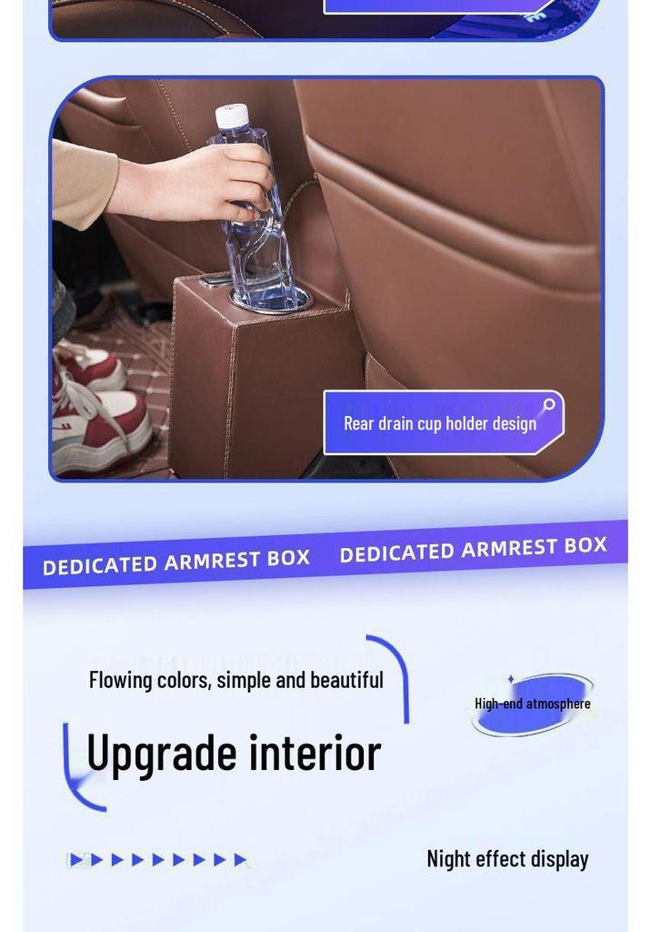 Armrest Storage Box for Wuling Bingo Electric Vehicle Interior Modification