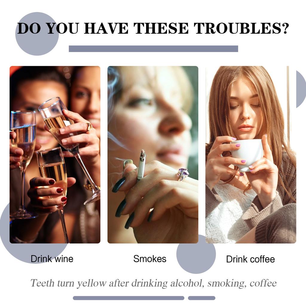 EELHOE Whitening Tooth Powder Clean Stains Teeth Whitening Bleaching Powder Toothpaste Oral Cleaning Plaque Stains Oral Care