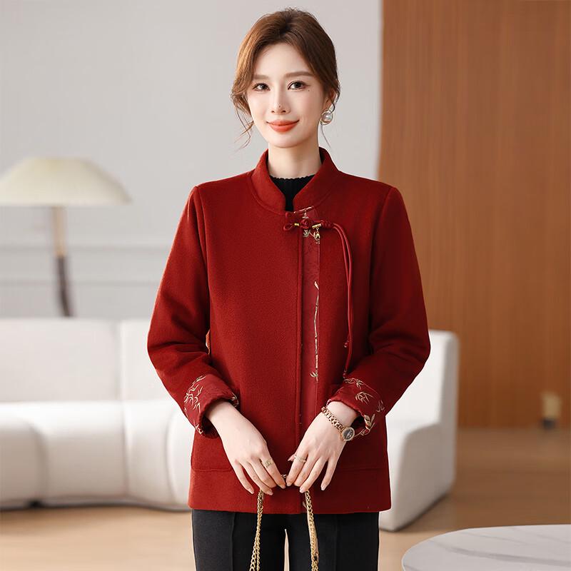 Women's New Chinese Style Padded Wool-like Jacket