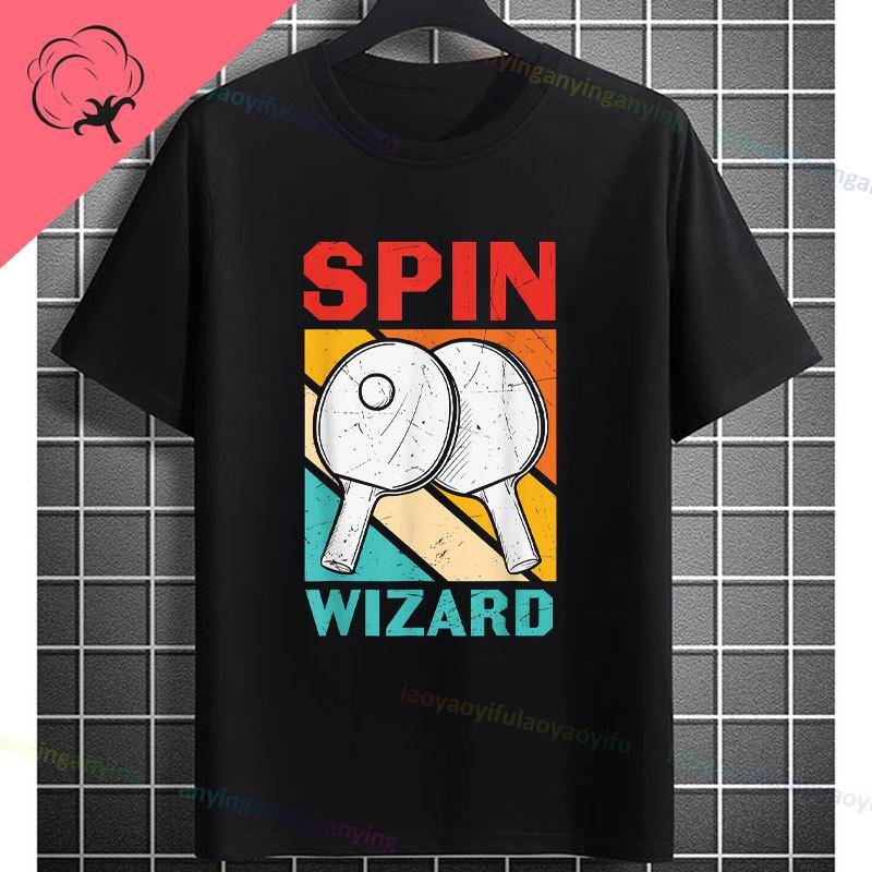 Funny Table Tennis Graphic Tshirt With Pingpong Boys Desgin Casual Sports Pure Cotton Short Sleeve Tshirt Outdoor Clothing
