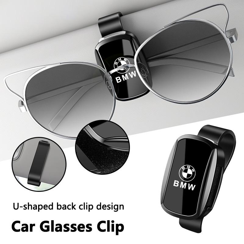 BBJB8 Car Sunglasses Clip ABS Sun Visor Card Ticket Holder For BMW X1 X2 X3 X5 X4 X6 X7 G30 G20 G32 G11 G12 F40 F30 F20 F10 F34 F07
