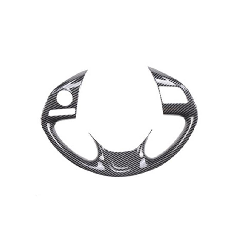 For Mitsubishi Outlander 2017 2018    ABS Carbon Fiber Styling Car Inner Steering Wheel Trim Cover Button Sticker