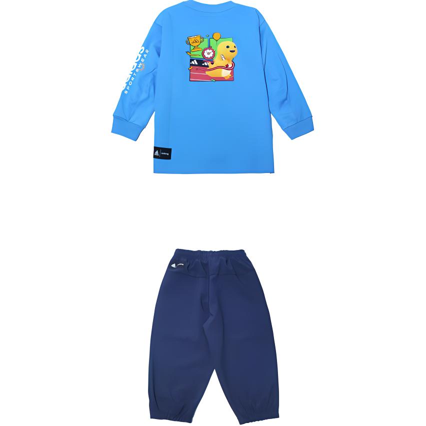 adidas X Nailong Casual Sportswear Blue Children Aged 3-7 Years Old JF1368