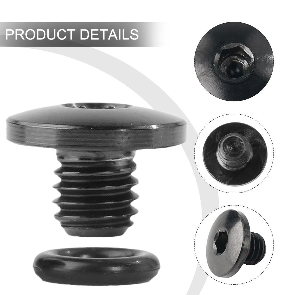 M5 Bicycle Hydraulic Disc Brakes Screw Bike Bleed Screw Bolt With O-Ring Parts For Shimano XT, SLX, Zee, Deore & LX