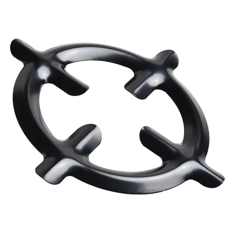 1pc/2pc Cast Iron Gas Stove Ring Pot Reducer Grates Cooker Plate Coffee Moka Pot Stand Durable Heat Resistant Cooktop Shelf