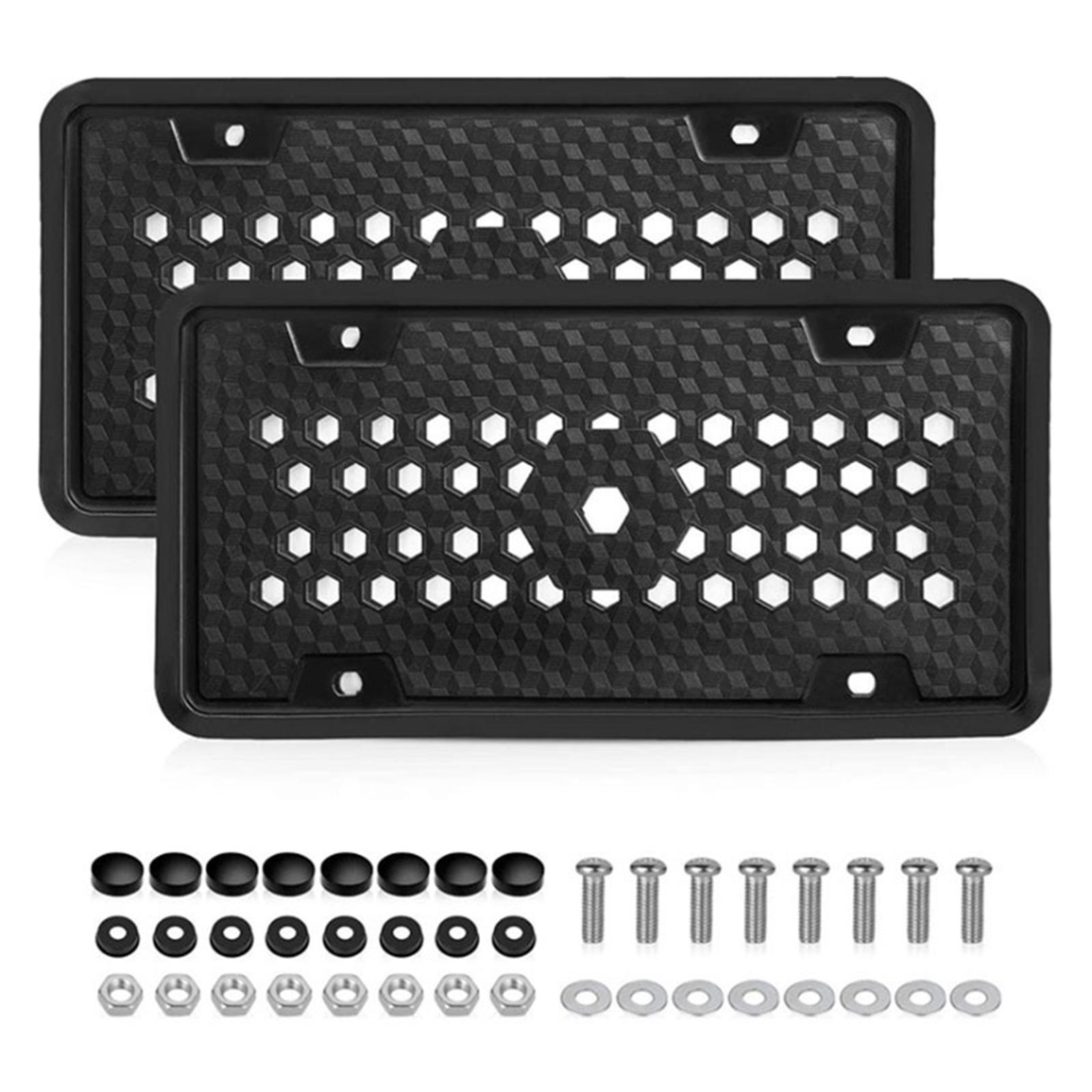 

Рамка для номерного знака для модели Noble Identity для автомобилей Универсальная посадка Силиконовый дизайн с дренажными отверстиями для автомобиля, грузовика, внедорожника