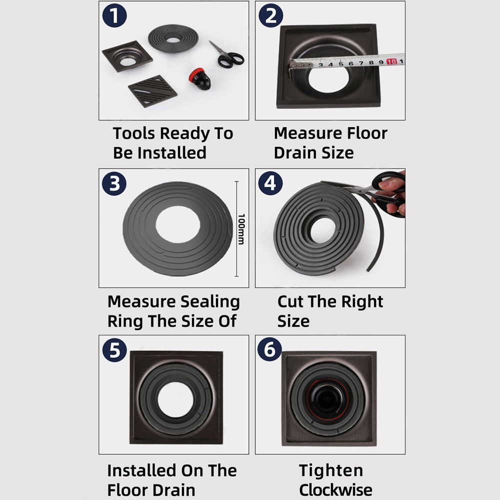 1Pcs Odor And Insect Proof Sewer Cover Can Be Cut Sewer Rapid Drainage Durable Floor Drain Core