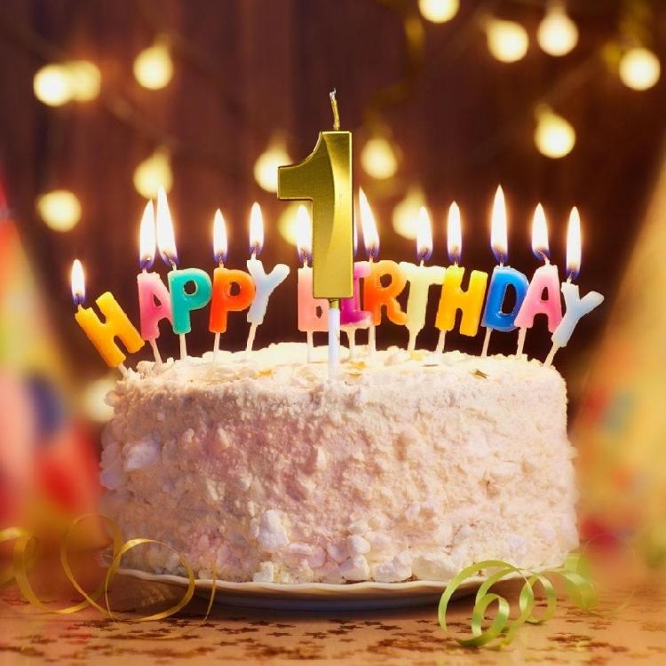 Celebration Ready Gold Number Candle Glittering Design 0 to 9 Digits Not Toxic Wax Cake Top Decoration