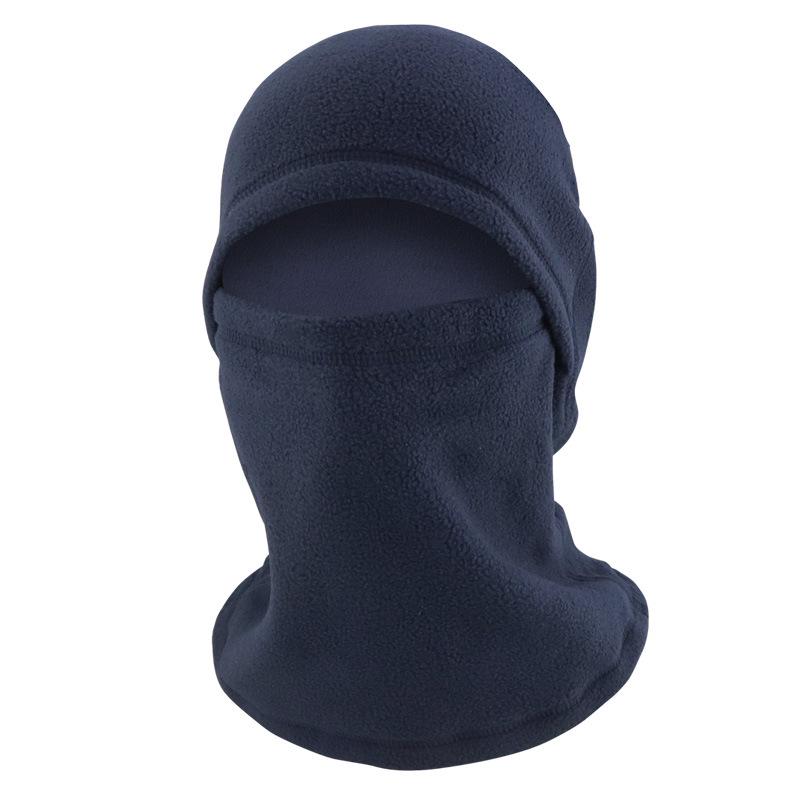 Zimowa ciepła bluza polarowa z kapturem: Aksamitne nauszniki, wiatroodporna maska rowerowa