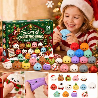 Christmas Advent Countdown Calendar with Surprise Toys for Kids