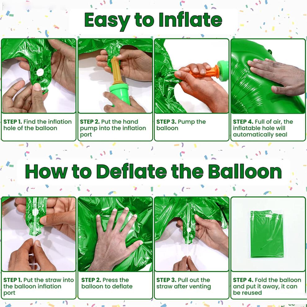 Number Balloons For Soccer Fans, Easy Inflate Seal World Cup Soccer Theme Party Decoration, Reusable Balloons, Soccer Party Favors, Aluminum Foil Ball