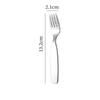 Short Handle Baby Spoon Fork Set BPA Free Stainless Steel Easy to Clean Ideal for Toddler Led Weaning Home Use