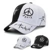 Spring & Summer New Korean Style Fashion Letter Baseball Cap With  Patchwork Print Trendy Street Sunshade Peaked Cap