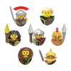 Medieval Military War Soldier Doll Building Block Spartan Soldier Crusader Roman Knight Weapon Sword Helmet Children's Toy Gifts