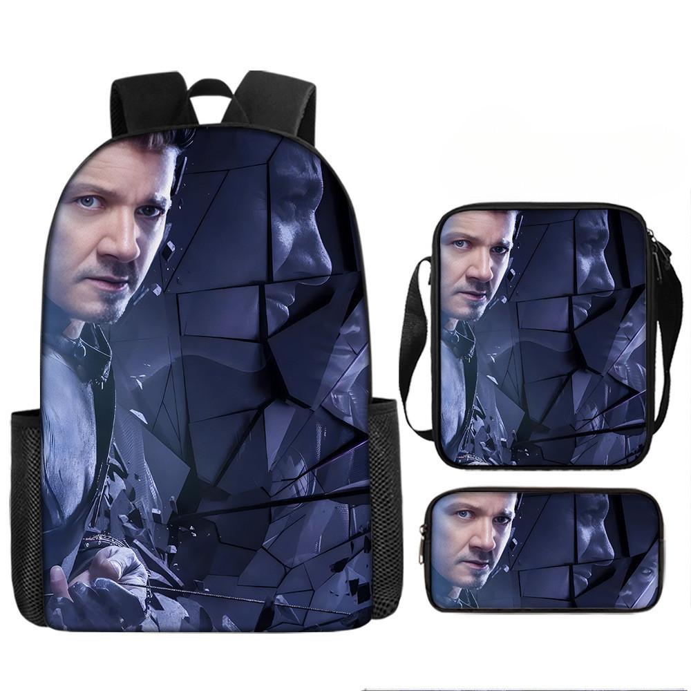 Printed Avengers The Backpack Set Oxford Fabric Pencil Case Essentials School