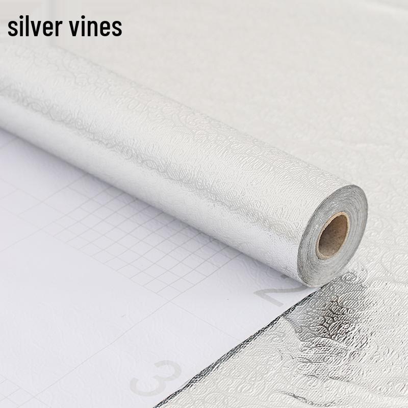 Oil-Proof, Moisture-Resistant, Self-Adhesive Aluminum Foil Stickers for Kitchen, Cupboards, Drawers, Wardrobes, and Shoe Cabinets.