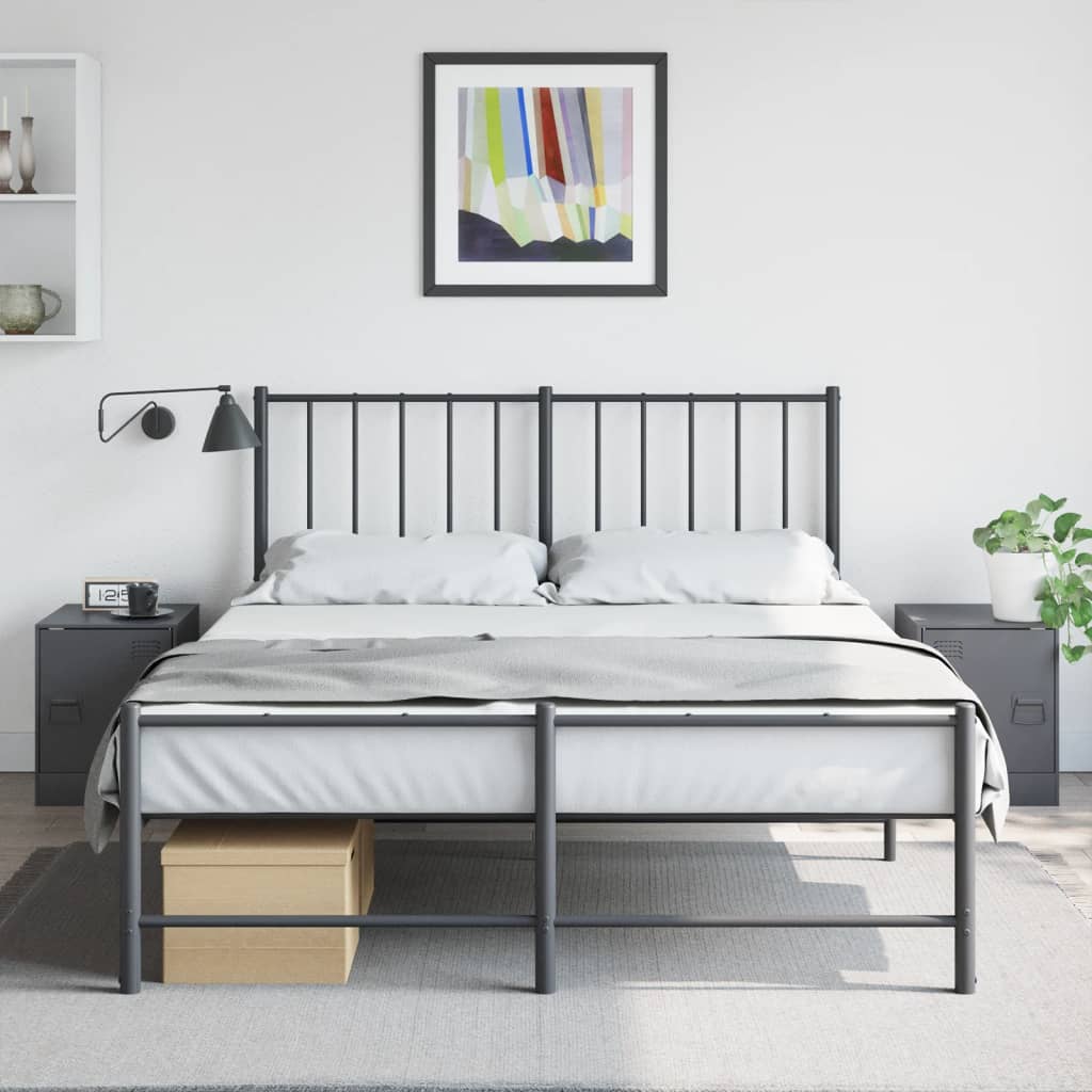 Nightstands 2 Pcs Anthracite 34.5 X 39 X 44 Cm Steel