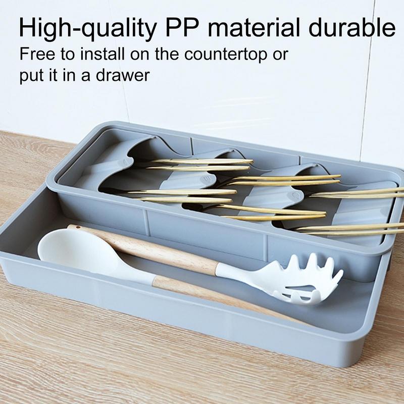 Silverware Drawer Organizer Separator For Home Office Desk Kitchen Divider Stationery Storage Box Detachable Gadget For Colander