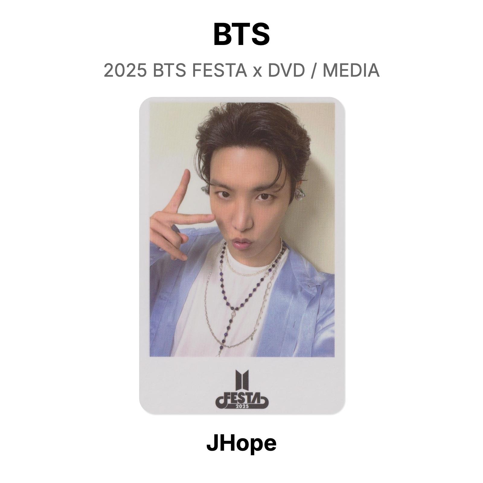 BTS 2025 BTS FESTA x DVD / MEDIA Official Photocard J-Hope