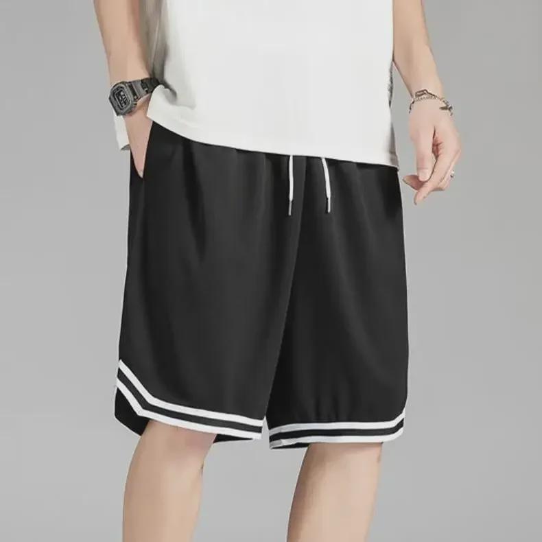 Men's Quick-Dry Mesh Basketball Shorts - Loose, Lightweight, Trendy Five-Point Casual Pants