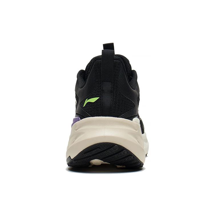 LiNing Rebound Cushioning Breathable Abrasion Resistant Slip Resistant Low Top Running Shoes Women's Black