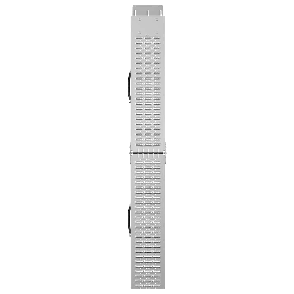 Folding Ramp 200 Kg Per Ramp Silver 186 X 23 X 4.5 Cm