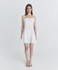 NOT YOUR ROSE Floral Flare Dress (White)