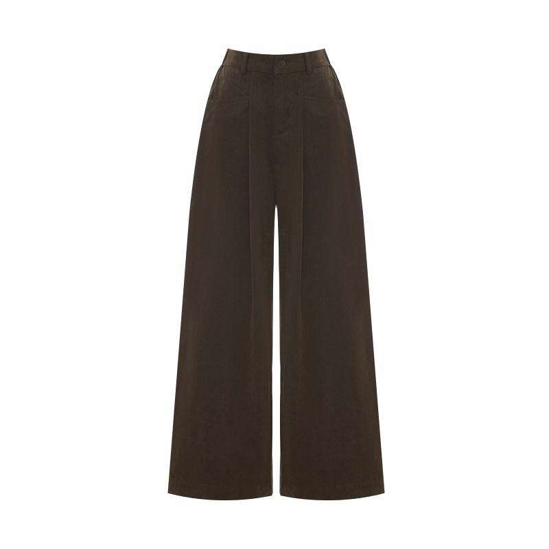SELLY'S Cut-Out Pocket Wide Elastic Pants_I6C-Cpt006