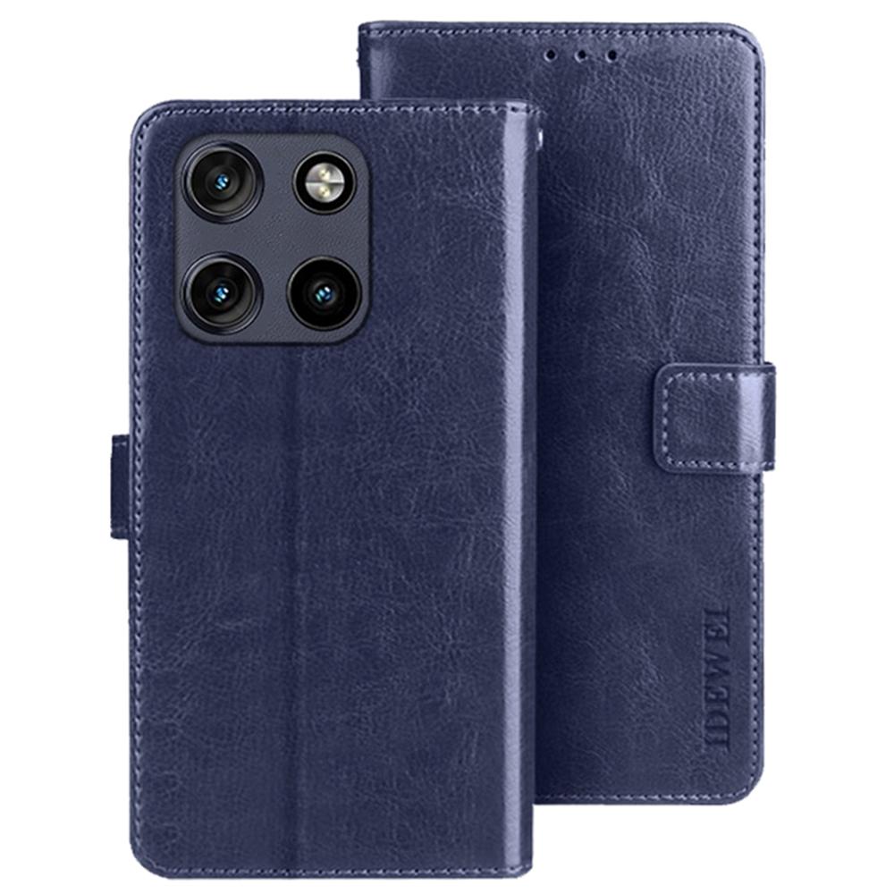 IDEWEI For Motorola Moto G Stylus 5G (2025) Stand Case Crazy Horse Texture Leather Phone Cover