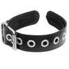 Gothic Punk Leather Buckle Hair Hoop Rivet Headband Harajuku Women Girl Dark Black Punk Hip Hop Rock Hairbands Hair Accessories