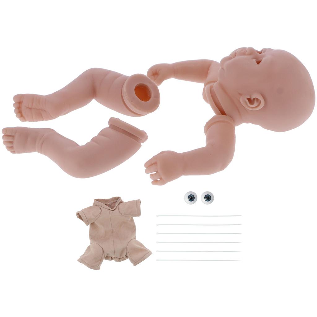Soft Silicone Reborn Baby Doll Kits DIY Unpainted Toddler Infant Doll Parts Accessories