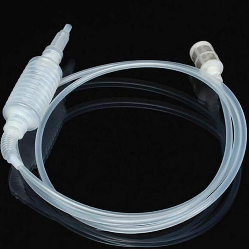 Siphon Pump With Filter Nozzle Fish Tank Water Changer Air Pump Cleaning Accessory Handheld Aquarium Gravel Cleaner Vacuum 1.8cm