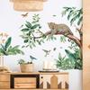 2 Pcs Creative Branches Money Leopard Bedroom Living Room Background Landscaping Decorative Wall Stickers