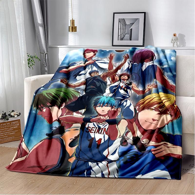 29 Style New Cartoon Kuroko Basketball Anime Flannel Blanket,Soft Throw Blanket for Home Bedroom Bed Sofa Travel Cover Kid Gift