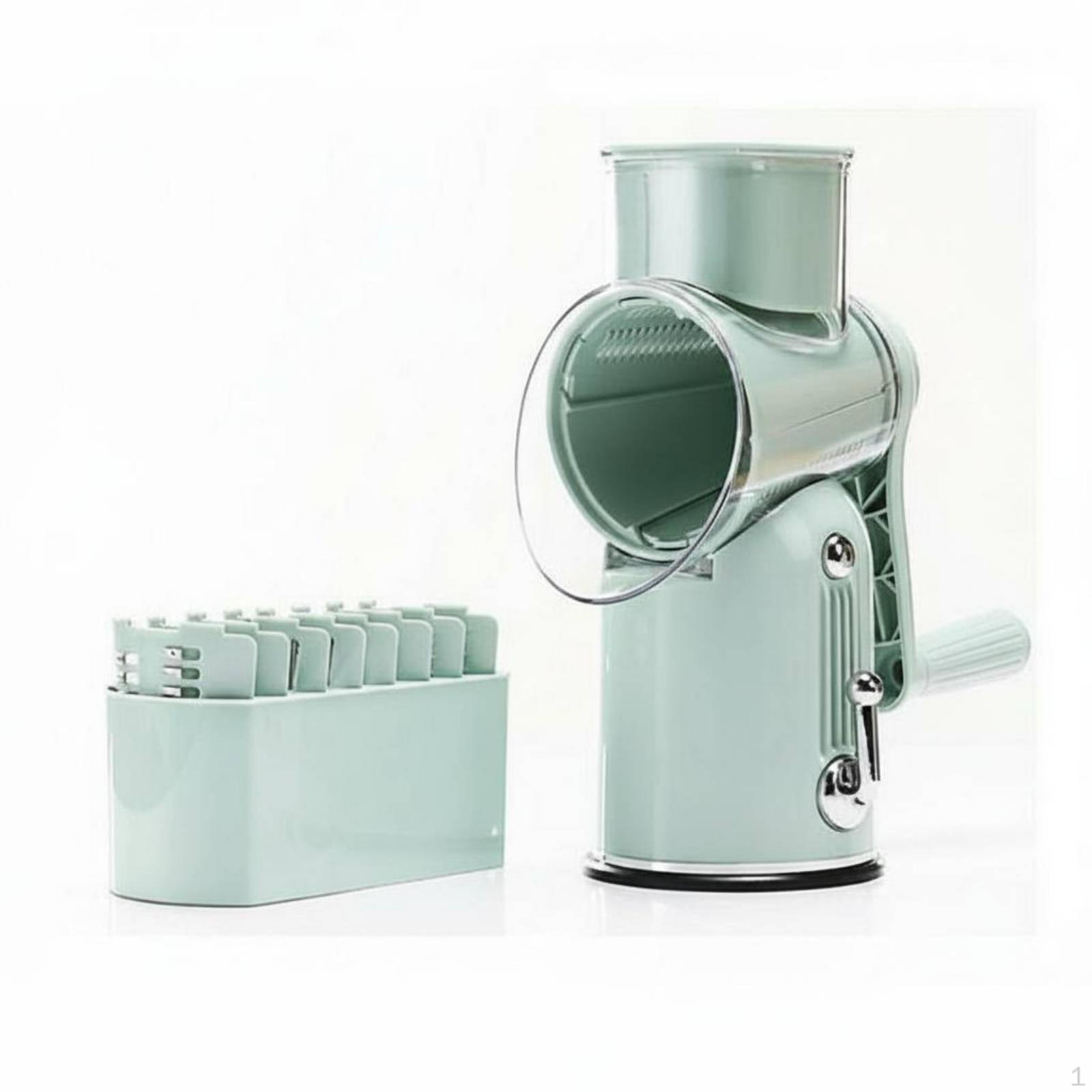 Rotary Vegetable Slicer Multifunctional Hand Crank Manual Grater Stainless Grip