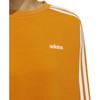 Adidas Neo Logo Print Side Stripe Pullover Crewneck Sweatshirt Women Sweatshirt Orange Yellow HG9051