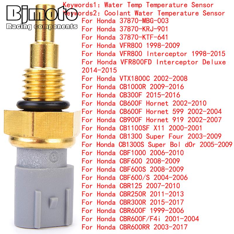 CBR 929 954 RR Motorcycle Water Temp Temperature Sensor For Honda CBR-929RR CBR-954RR CBR1000 CBR1000RR Fireblade NSS 300 Forza