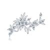 Luxury Exquisite Bling CZ Bridal Breastpin Wedding Clothes Jewelry Fashion Noble Zircon Flower Design Lapel Pin Brooch Jewellery
