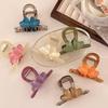 Korean Style Love Hair Claw Headwear Resin Shark Clip Hair Accessories Heart Shark Clip  Work