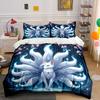 "Elegant Fox Spirit Fantasy Decor"  Kid's and Adults' Bedroom Decor, Exquisite Three-piece Bedding Set Gift