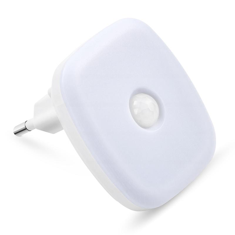 Night Light Motion Sensor EU Plug LED Lamps Children's Nights Light Wireless Night Lamp For WC Bedside Table Bedroom Hallway