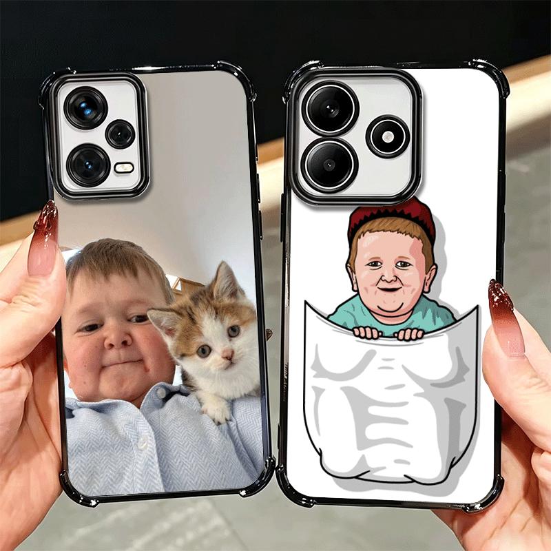 Funny Babaite Hasbulla Plating Phone Case For Xiaomi Redmi Note 14 15 Pro Plus 13 12 11 11S 11T 10 9S 9 5G Anti-Fall Airabag Cov