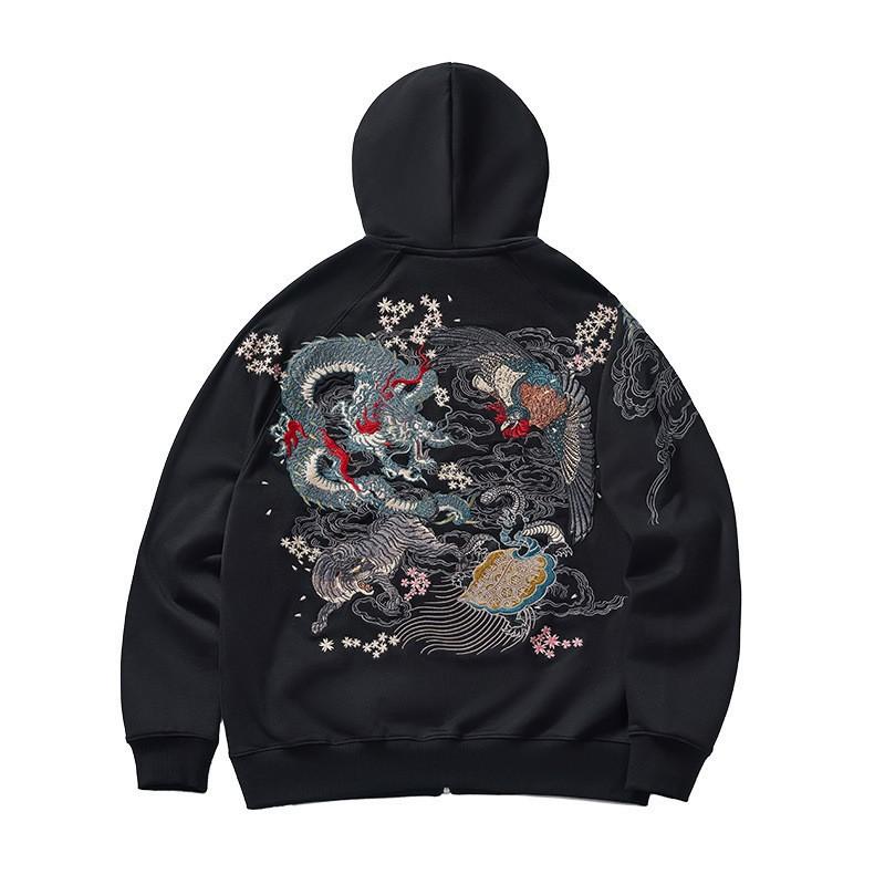 2026 Same Style Hooded Zip Sweatshirt 3D Digital Print Streetwear Young Unisex Women