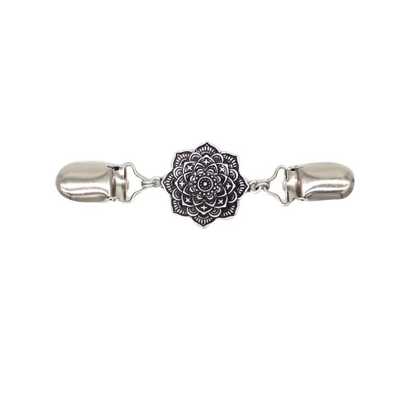 Sweater Cardigan Clip Duck-Mouth Flexible Beaded Pearl Pin Brooch Shawl Shirt Collar Buckles For Clothing Decoration
