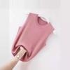 New Vest Women's Round Neck Large Size Pullover with Thin Bottom and Slim Body, Simple and Thin Inside and Sleeveless.
