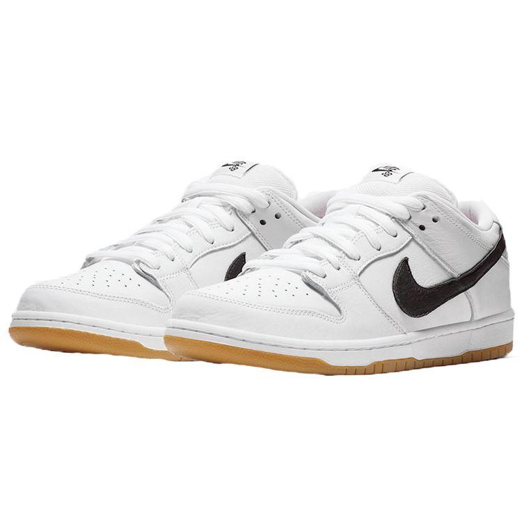 Nike Dunk Low Pro ISO SB Orange Label Unisex Sneakers White Black-White-Gum-Light-Brown CD2563-100